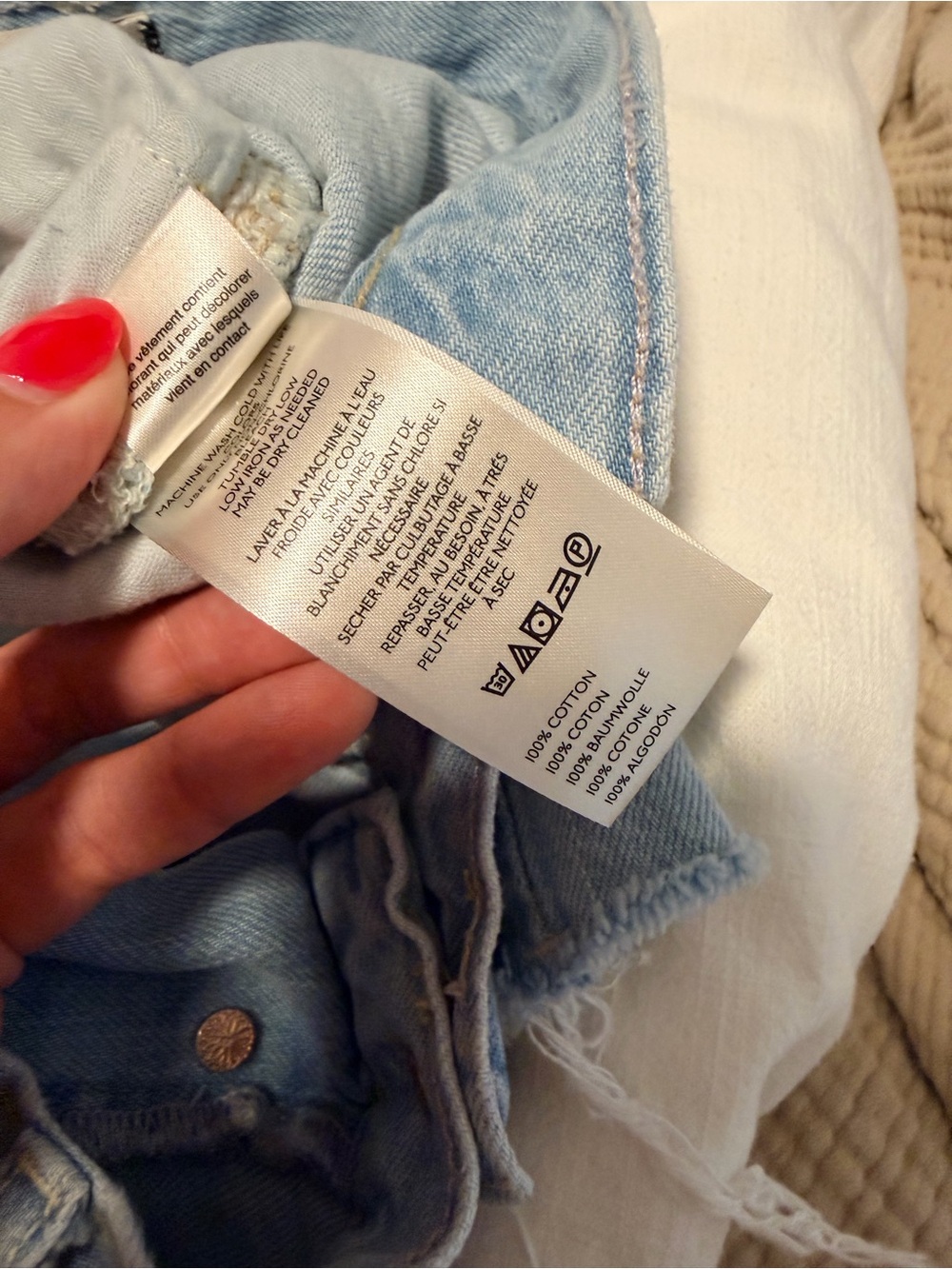 NWOT We The Free Light Blue Denim Jean Shorts - Picture 8 of 8